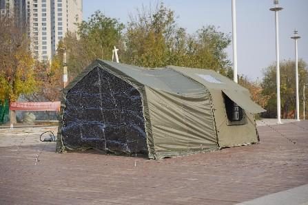 Tienda 8+8 m² · Un dormitorio y un salón · Ampliación sobre varillas